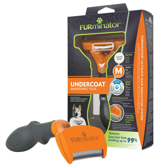 Furminator Dog deShedding Medium Dog kamm lühikarvalistele koertele