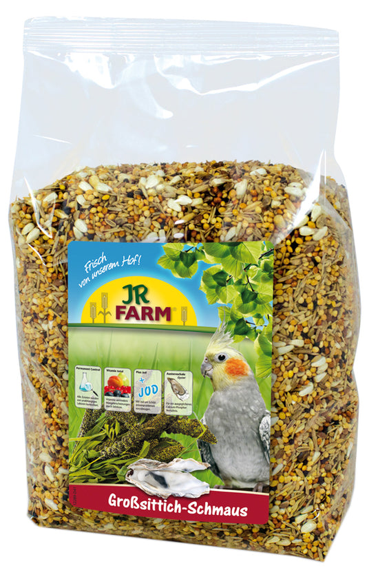 Jr Farm полнорационный корм для нимфовых попугаев и обыкновенных розелл