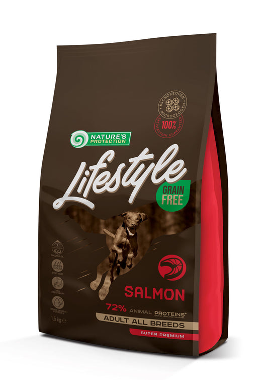 Nature’s Protection Lifestyle Grain Free täissööt täiskasvanud koertele, lõhe, kõik tõud
