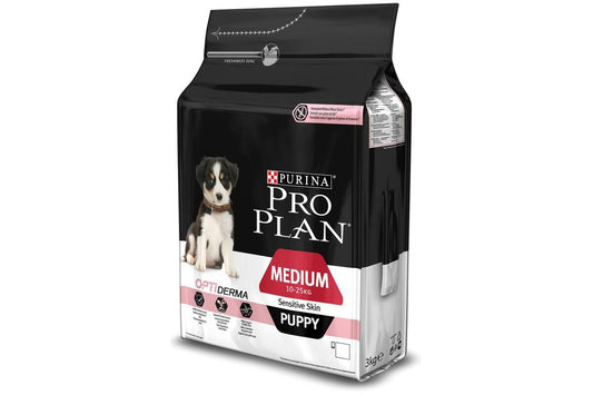 Pro Plan OPTIDERMA сухой корм для щенков средних пород с чувствительной кожей